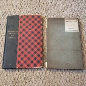 Antique Travel Themed mini book set France England